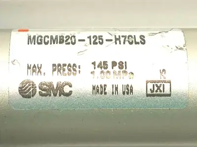 MGCMB20-125-H7CLS | SMC  Compact Externally Guided Cylinder 20mm Bore 125mm Stroke - Used