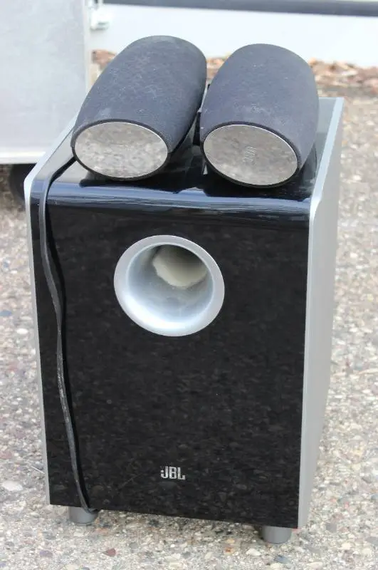 JBL CS100SUB, Subwoofer And 2 JBL 6100 SAT Cinema Sound Speakers