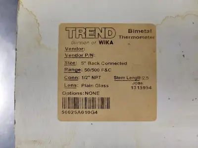 Bimetal Thermometer