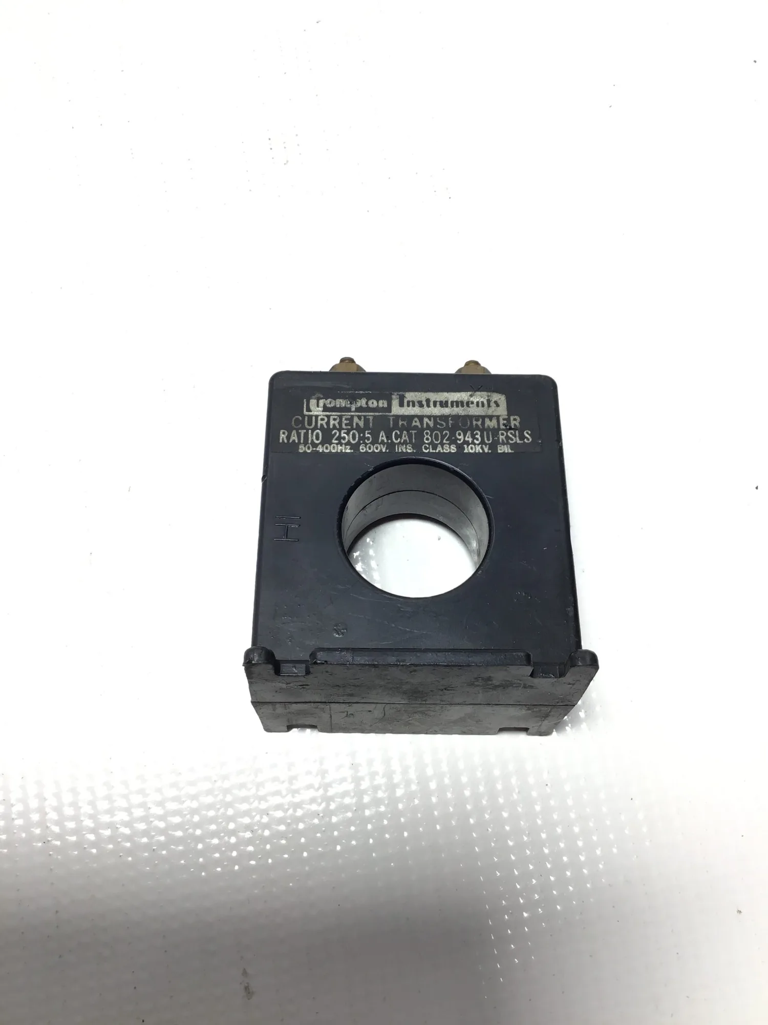 Crompton Instruments 802-943U-RSLS Current Transformer Ratio 250:5 600V 50/60Hz