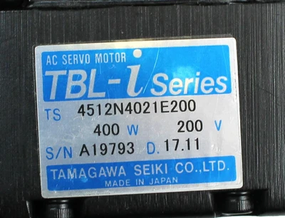 Tamagawa Seiki 4512N4021E200 AC Servo Motor, 200V