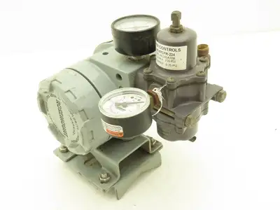 Rosemount 846-DS1J1 Current to Pressure Transducer  W/Regulator 35PSI Max Input