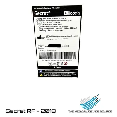 Used SECRET RF 2019 Medical Equipment - Other Texas US | The Medical Device Source #1480990