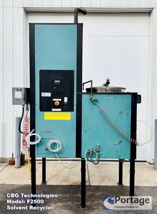 Used 2008 CBG TECHNOLOGIES F2500 SOLVENT RECYCLER Solvent Recyclers Ohio US | Portage Packaging Systems, Inc. #394178