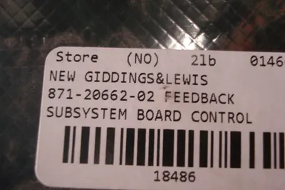 NEW GIDDINGS&LEWIS 871-20662-02 CONTROL BOARD
