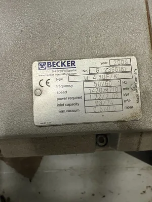 Used BECKER U 4.70F/K Vacuum Pumps South Carolina US | ESS Industrial Equipment Sales #1762327