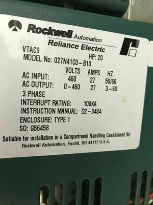 USED Rockwell Rockwell Automation VTAC 9