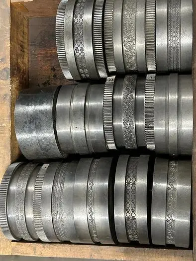 Engraved Pattern Rolls, Antique Master Collection of Jeweler tools for Earnings, Bracelets Bangles and more
