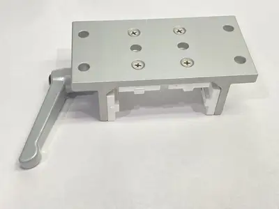 USED 80/20 DOUBLE FLANGE SHORT HIGH-CYCLE LINEAR BEARING 4-SLOT W/ 6800 BRAK