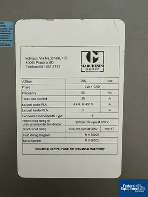 USED Marchesini Marchesini Cartoner, Model MA80