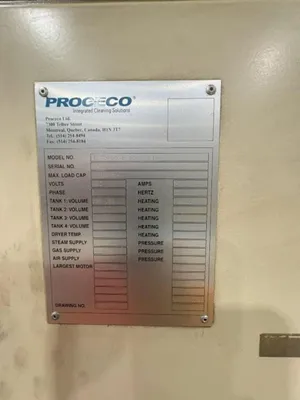 PROCECO HD 75x60 E 600 A BO Cabinet Washer | Benchmark Machine Tools (3)