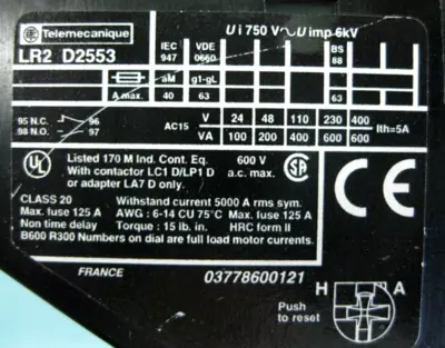 USED Telemecanique LA1 D3201