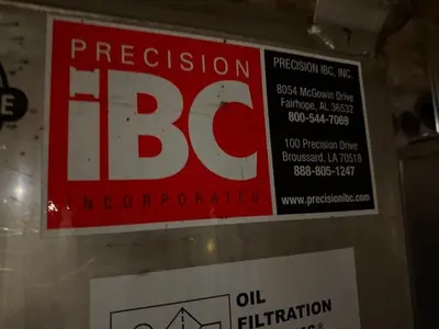 550 GALLON PRECISION IBC 304 STAINLESS STEEL CHAMICAL TANK TOTE