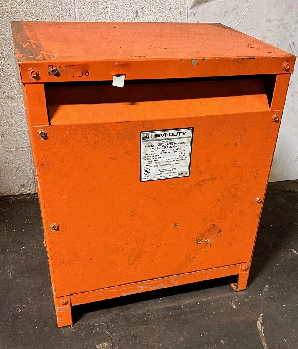HEVI DUTY 30KVA TRANSFORMER HV:415D LV:208Y/1