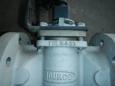 Durco 4" 300 Class, D4 Flanged 3 - Way Plug Valves