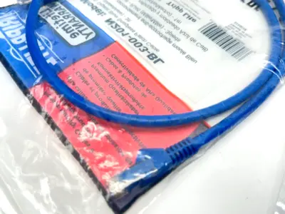 Tripp Lite N201-003-BL Cat6 Gigabit Blue Snagless Patch Cable 3ft LOT OF 2