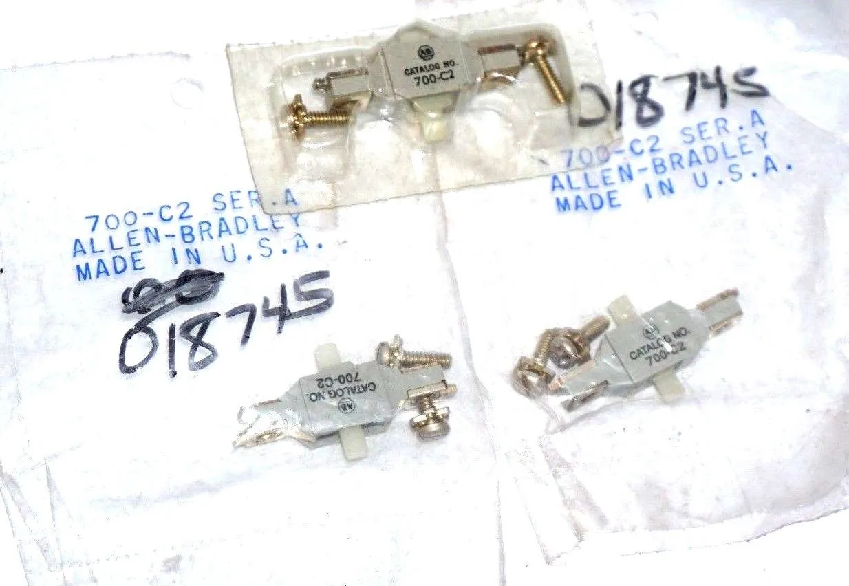 3 NEW ALLEN BRADLEY 700-C2 CONTACT CARTRIDGES 700C2