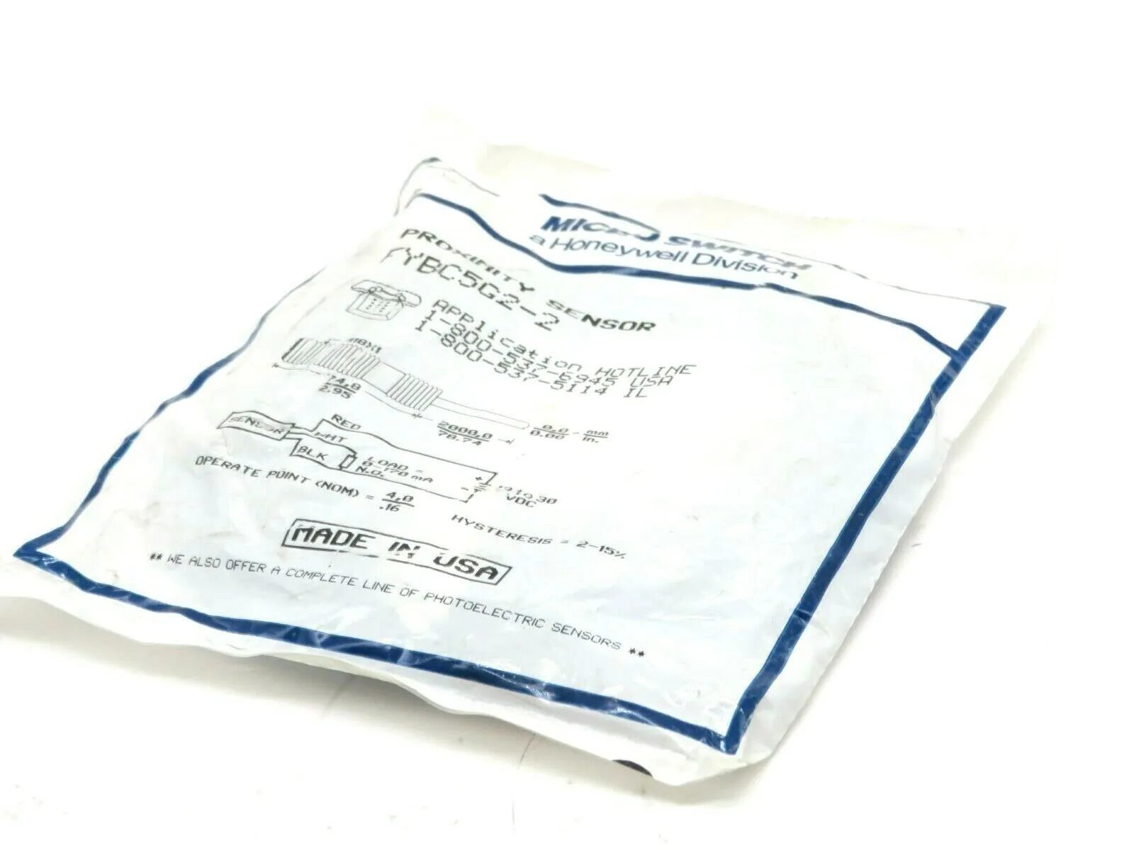 NEW HONEYWELL FYBC5G2-2 PROXIMITY SENSOR FYBC5G22