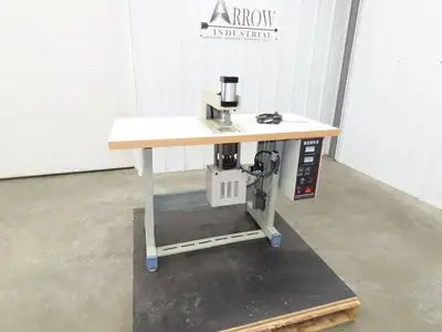 Changzhou JT-100-Q Ultrasonic Welding Sewing Head Unit Press 2x1" Foot 220V