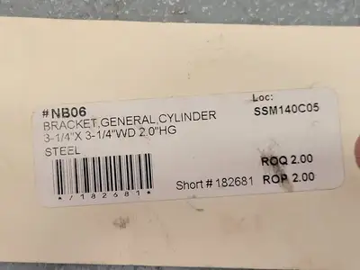 3-1/4" General Cylinder Eye Bracket
