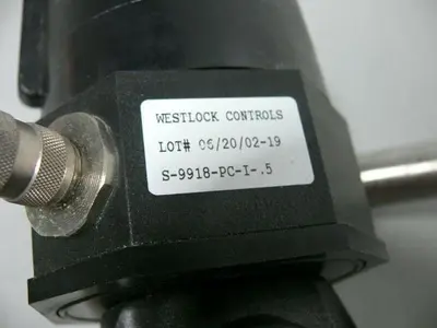 USED ITT PURE-FLO 3/4"-1" 90PSI 3-WAY DIAPHRAGM ACTUATOR W/ WESTLOCK POSITION MONITOR