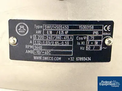 Used SWECO Sweco Basic-Vibe Sieve Shaker Sweco Screens Ohio US | Federal Equipment Company #1493733