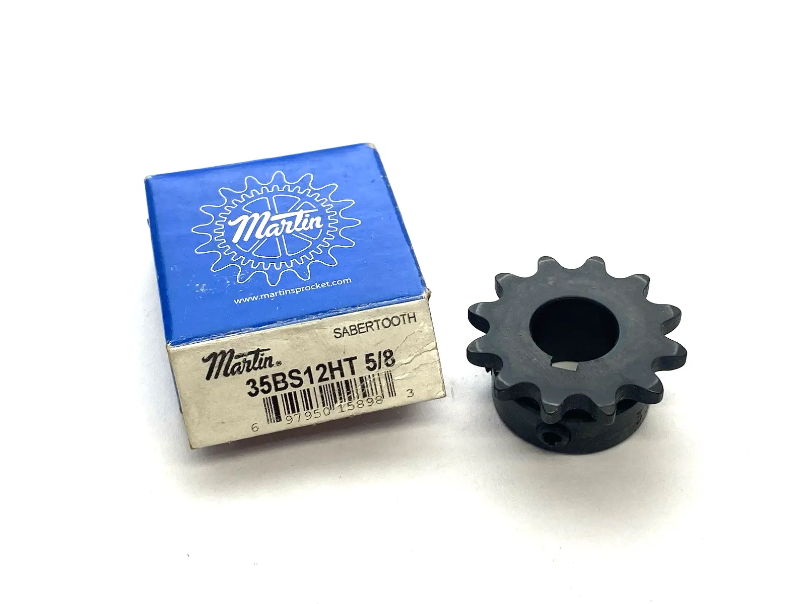 New | in-Stock Martin Sabertooth Roller Sprocket 12-tooth 5/8" Bore Parts Michigan US | Maverick Industrial Sales #1395767
