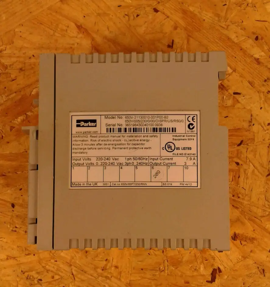 USED Parker PARKER 650V-21130010-001P00-B2