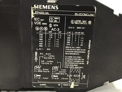 USED SIEMENS 3TF4322-0A