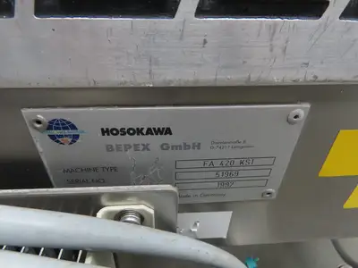 Hosokawa FA420KST 29"x 51"L Food Process Spreader Fanning Conveyor 3PH Adj Speed