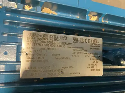 Used SEWEURODRIVE KAZ97 DRN100L4/BE5HR/AV1H Motors (misc) Ohio US | HGR 24 #1744280
