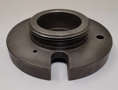 8" FACE PLATE W/ L-0 MOUNT, OVERALL DIAMETER: 8”, CENTER HOLE OD: 4.5”, CENTER HOLE ID: 3.25"