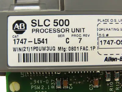 Allen Bradley 1747-L541 Processor Unit CPU SLC 500 Ser C 1747-OS401 Rev 07
