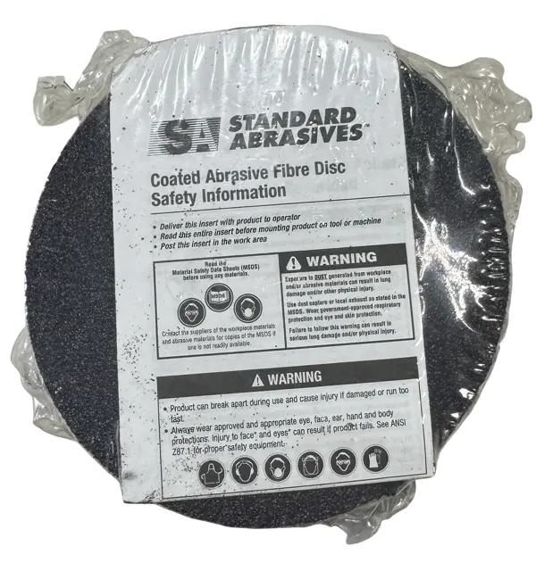 Standard Abrasives 4-1/2" x 7/8" Resin Fiber Sanding Discs 80 Grit Zirconia 25 Pack