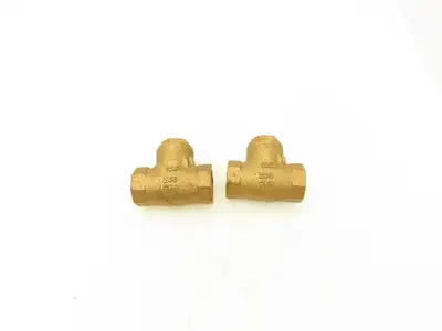 Nibco 1" FNPT Bronze Swing Check Valve T-Pattern Female Threaded  Lot of 2