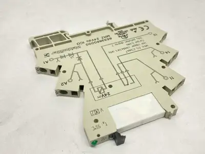 USED PHOENIX CONTACT RELAY 2961105 W/ WEIDMULLER 8533660000 LOT OF 2