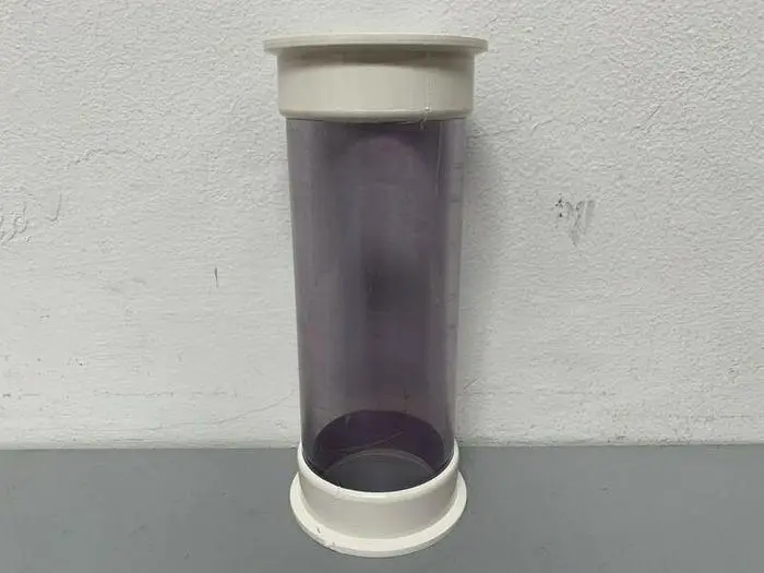 Used ACRYLIC 0.4 LITER CHROMATOGRAPHY BUBBLE TRAPS 2.5" X 6" W/ SANITARY FITS Chromatography California US | Equipment Lab #485364