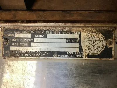 152-0417 Blodgett FA-100 Natural Gas Convection Oven