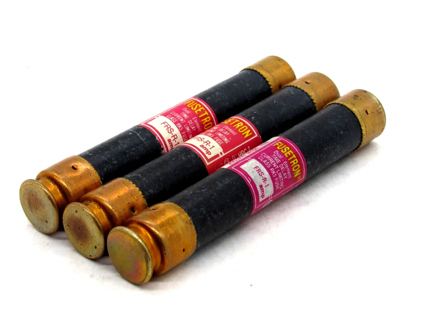NEW LOT OF 3 FUSETRON FRS-R-1 FUSES FRSR1