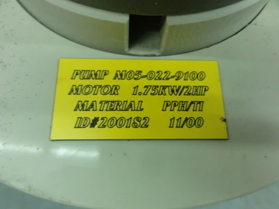 Pump w/ Baldor Motor 2HP 3450RPM 208-230/460V, Spec 35K816-672 FR: 145TC