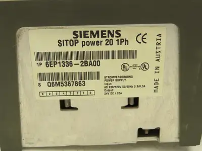 Siemens 6EP1336-2BA00 SITOP Power Supply 24V 20A Output Lot of 3
