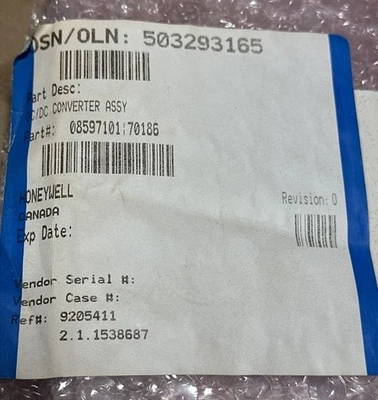 NEW Honeywell 08597101