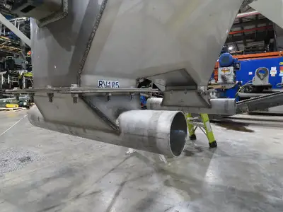 MAC Equipment Stainless Food Grade Dry Batch Mixer 48" Tank with Scales 40Cu/Ft