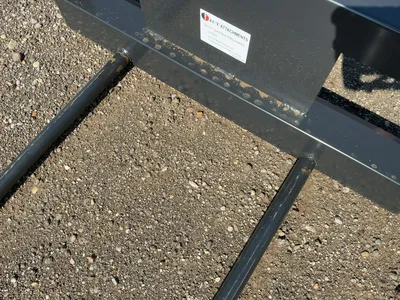 New JCT Bale Spear Skid Steer Attachment, Universal Quick Attach, Has Two Spears that Stick Out Appr...