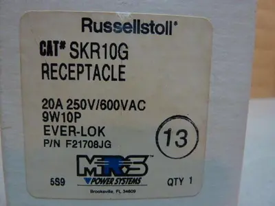 New | in-Stock RUSSELLSTOLL SKR10G Bus Bars & Plugs Michigan US | Ideal Machinery #1288832