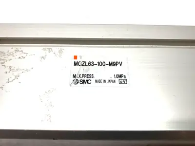 USED SMC NON-LUBE DOUBLE POWER CYLINDER 63MM BORE 100MM STROKE