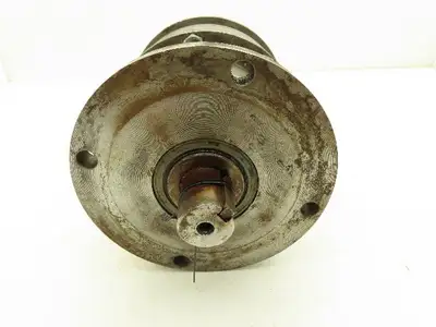 Inline Helical Gear Reducer 60:1 Gearbox IEC 71 Metric C-Face x Flanged Output
