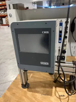 USED WEBER VIBRATORY STEP FEEDER SYSTEM MFS168 SOR 3, C30S1M CONTROLLER