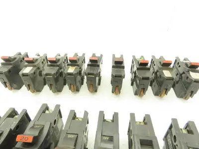 Federal Pacific Circuit Breaker 20 Amp Single Pole 120/240V Lot of 17
