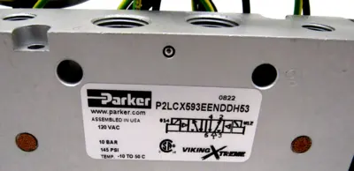 NEW PARKER P2LCX593EENDDH53 SOLENOID VALVE 120VAC